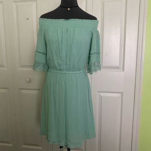 2/$20 Target Xhilaration Mint Green Shoulder Dress